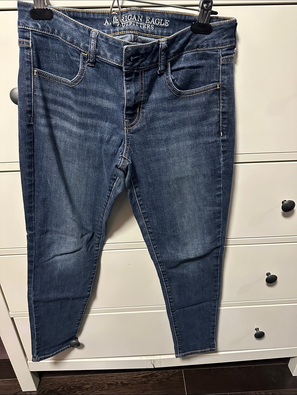 American Eagle Outfitters Blue Stretch Skinny Jeans